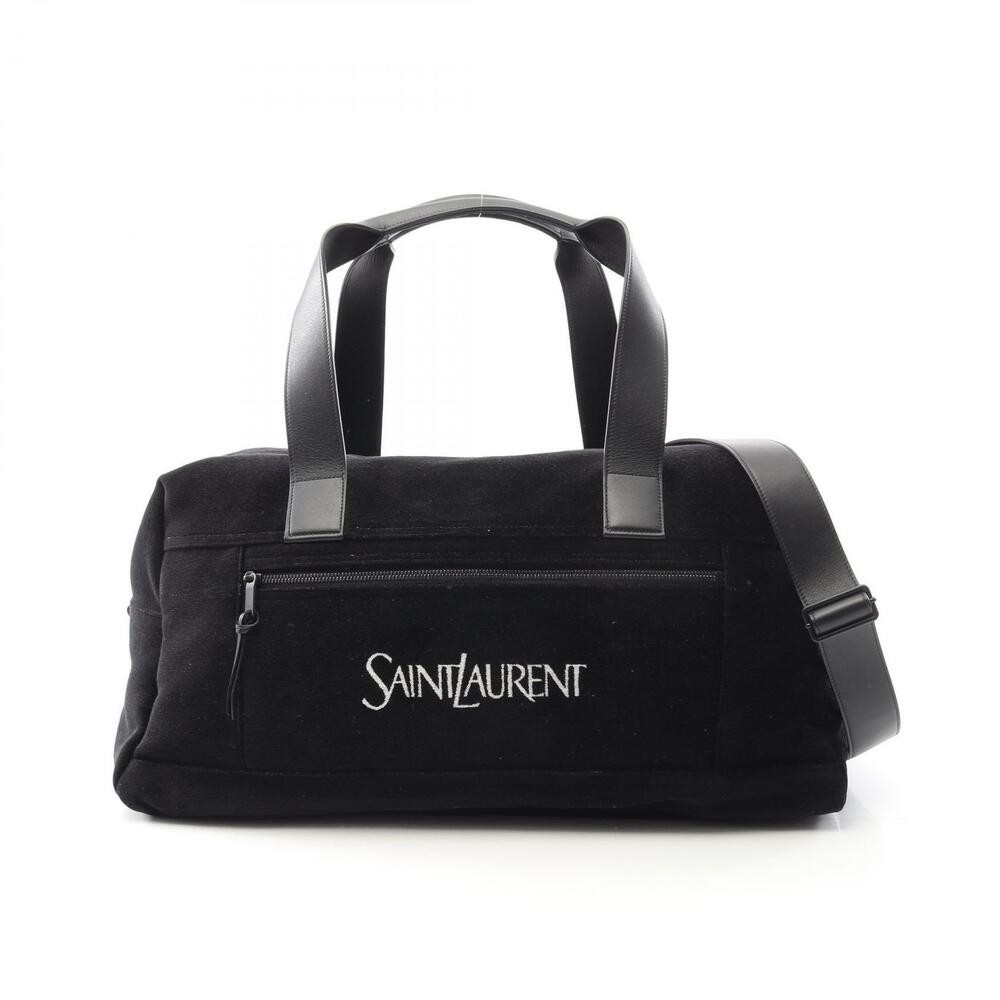Saint Laurent Paris Nooks Duffle Bag Boston Leather Black - Picture 1 of 5